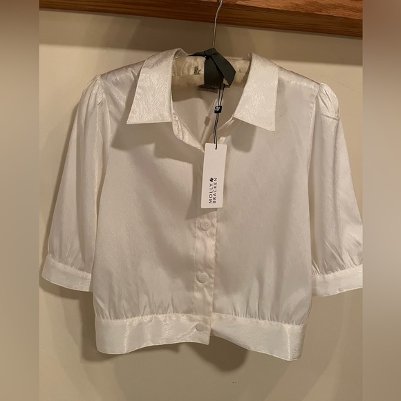 Molly Bracken button up cropped blouse - Picture 2 of 5